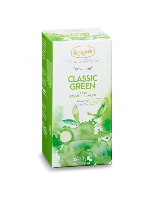 Чай зеленый Ronnefeldt Classic Green Bio, 25 пакетиков