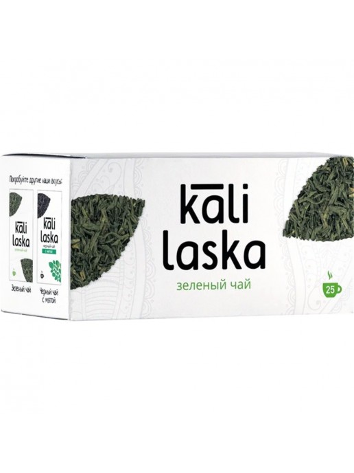 Чай Kali Laska зеленый байховый, 25 пакетиков