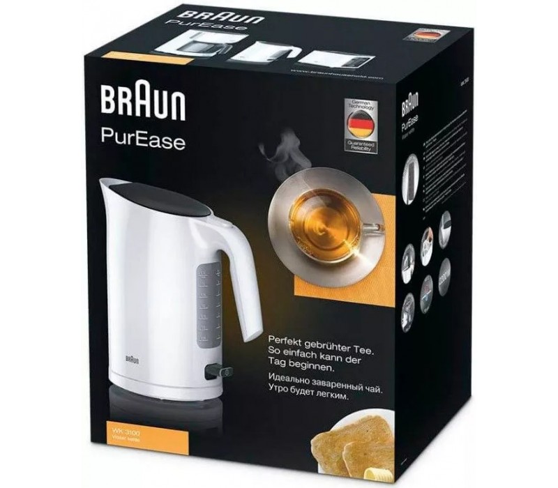 Электрический чайник Braun PurEase WK 3100 WH