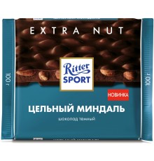 Шоколад тёмный Ritter Sport Цельный миндаль 100 г